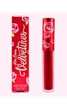 Red Rose Velvetine Lipstick-Lime Crime-Tragic Beautiful
