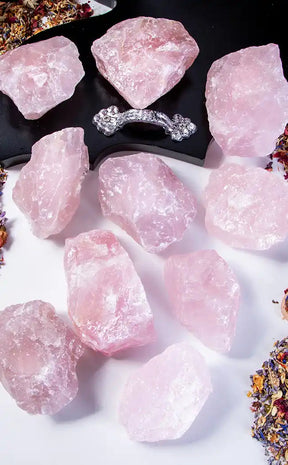Rose Quartz Raw Piece | Large-Crystals-Tragic Beautiful