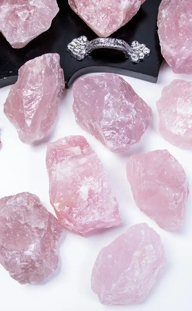 Rose Quartz Raw Piece | Large-Crystals-Tragic Beautiful