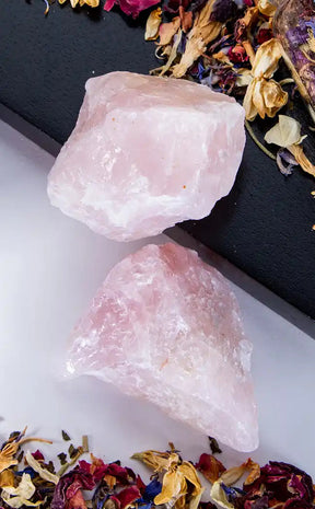 Rose Quartz Rough-Crystals-Tragic Beautiful