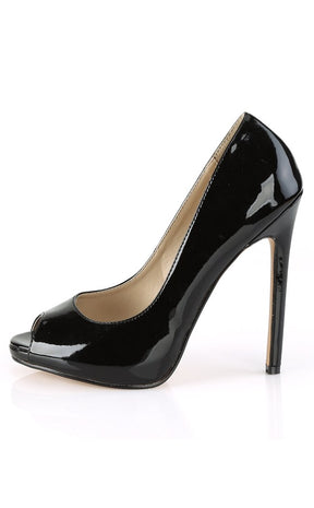 SEXY-42 Black Patent Stiletto Heels-Pleaser-Tragic Beautiful
