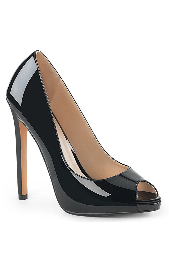 SEXY-42 Black Patent Stiletto Heels-Pleaser-Tragic Beautiful