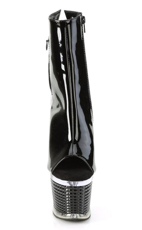 SPECTATOR-1018 Black Patent Ankle Boots-Pleaser-Tragic Beautiful