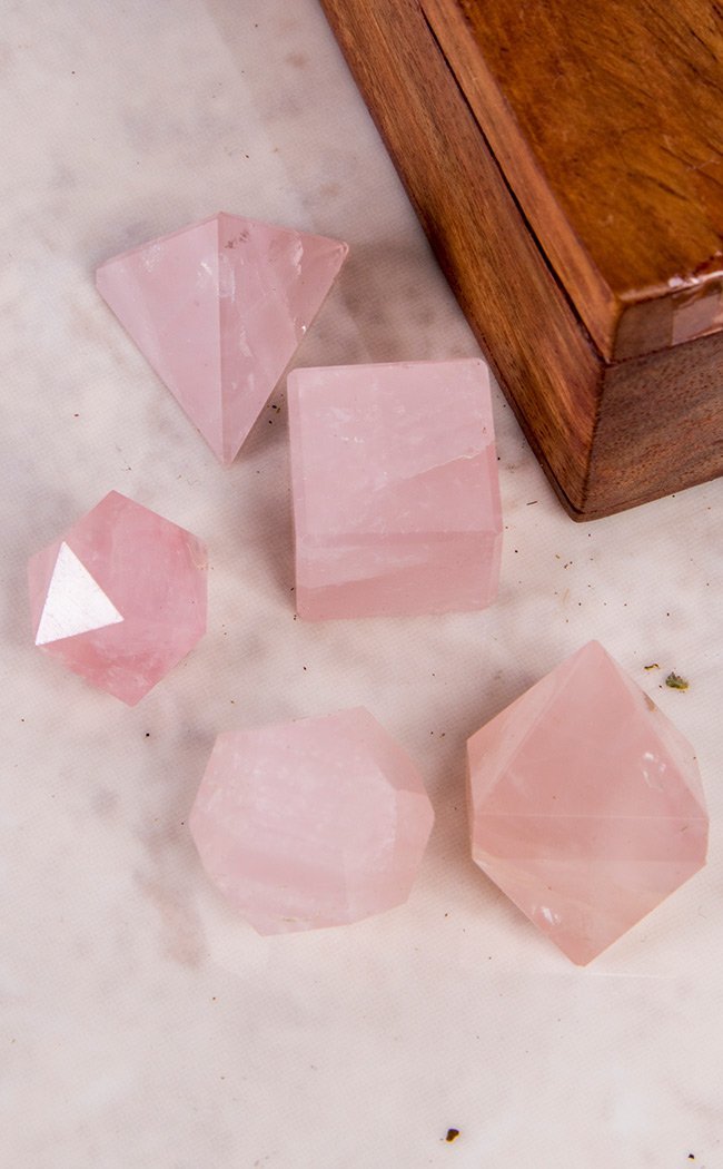 Sacred Geometry Set | Rose Quartz-Crystals-Tragic Beautiful