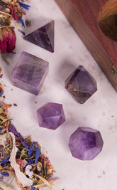 Sacred Geometry Set | Amethyst-Crystals-Tragic Beautiful