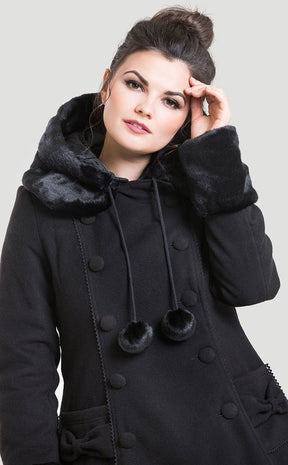 Sarah Jane Coat in Black-Hell Bunny-Tragic Beautiful