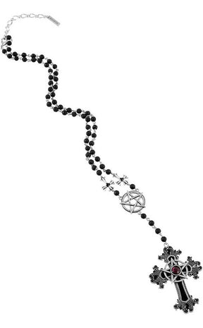 Say Your Prayers Rosary Necklace | Silver-Killstar-Tragic Beautiful