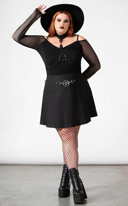 Scary Pleated Skirt | Killstar Australia | Gothic Winter Clothing