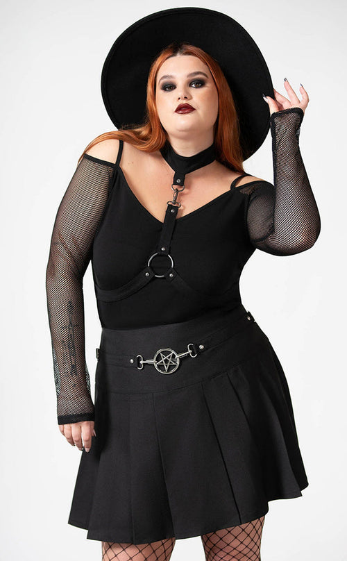 Scary Pleated Skirt | Killstar Australia | Gothic Winter Clothing