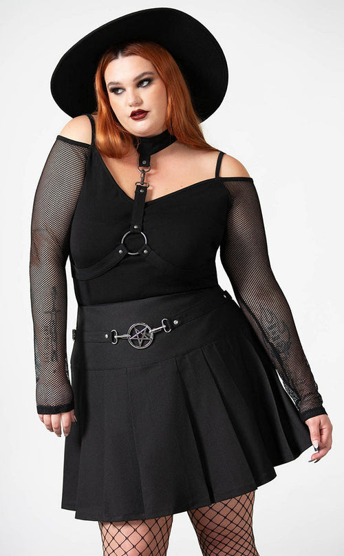 Scary Pleated Skirt | Killstar Australia | Gothic Winter Clothing