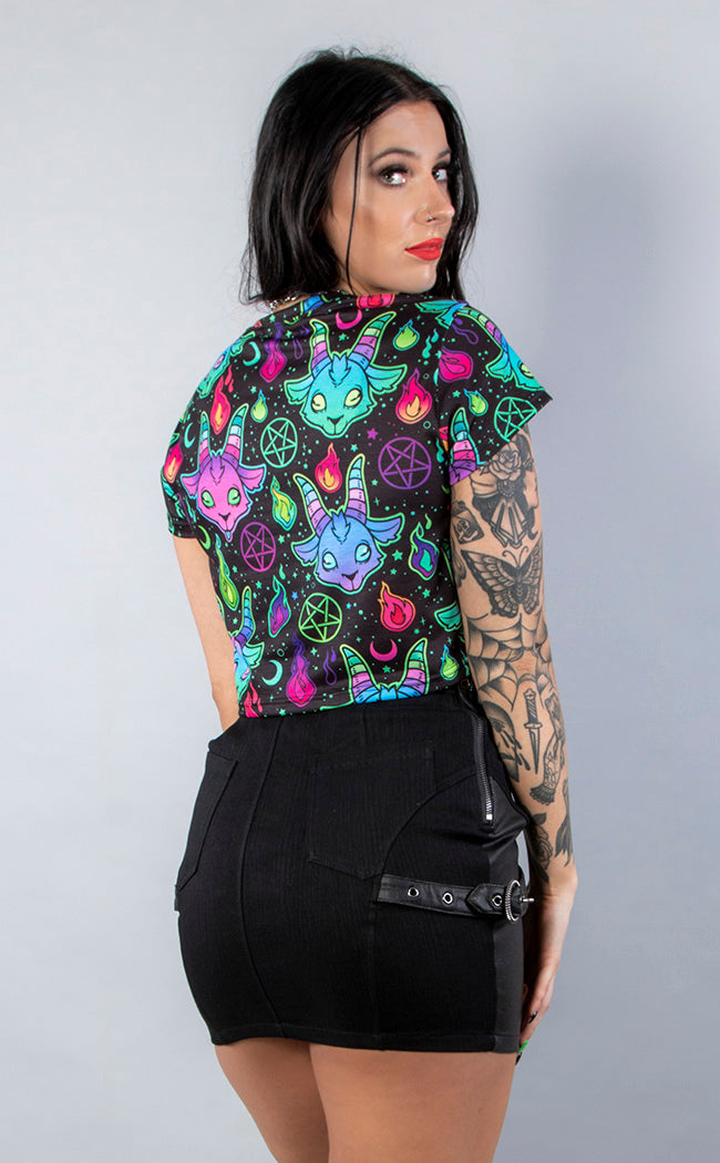 Screamin' Demon Crop Tee-Drop Dead Gorgeous-Tragic Beautiful