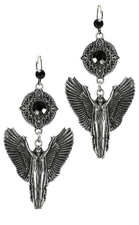 Silver Angel Earrings-Restyle-Tragic Beautiful