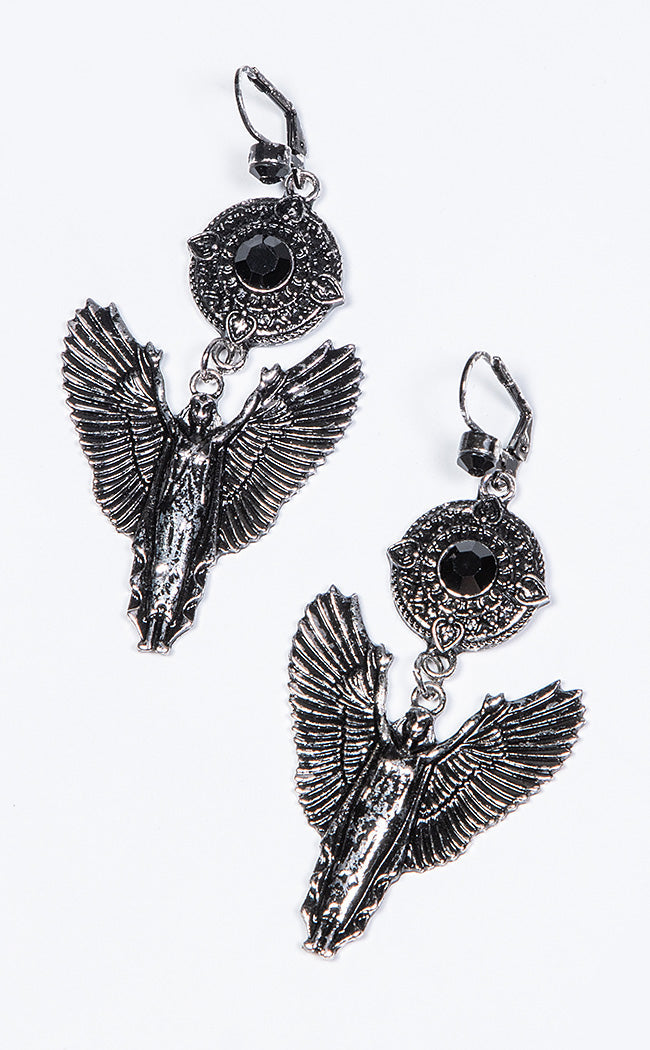 Silver Angel Earrings-Restyle-Tragic Beautiful