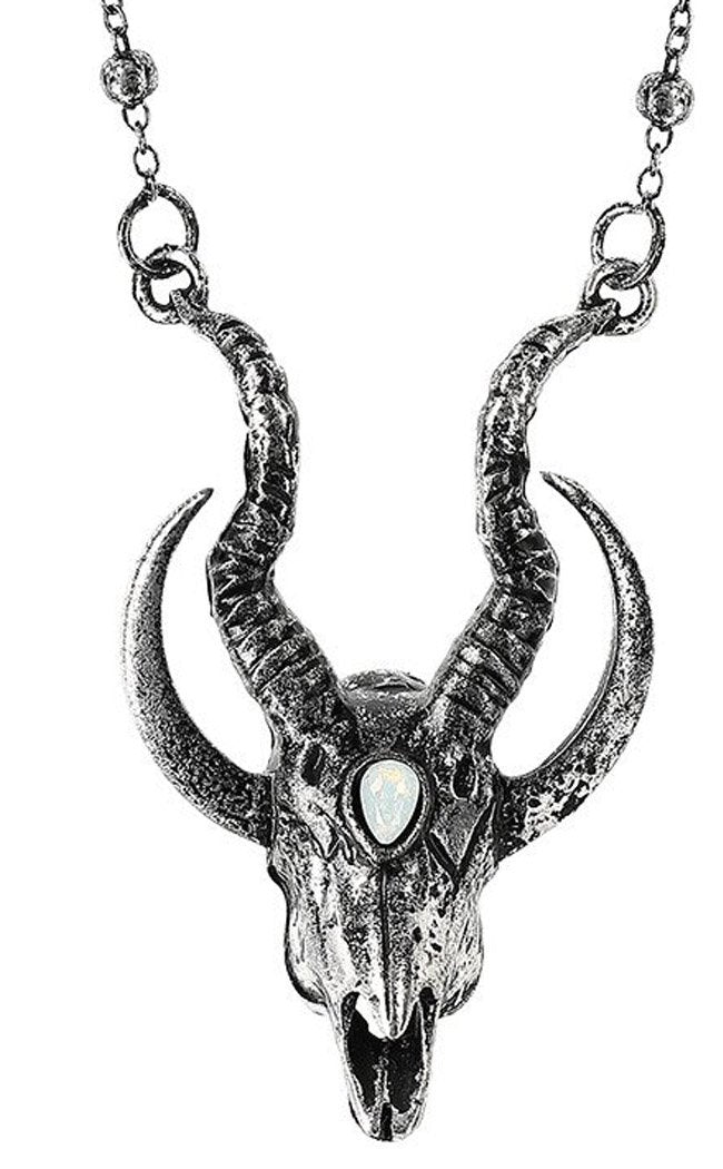Silver Goat Skull Pendant-Restyle-Tragic Beautiful