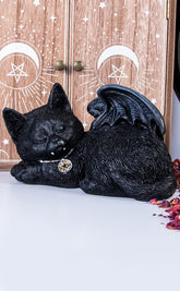 Sleeping Demonicat Statue-Gothic Gifts-Tragic Beautiful