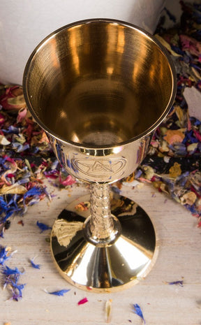 Small Ceremonial Brass Goblets-TB-Tragic Beautiful