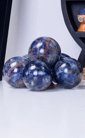 Sodalite Crystal Spheres-Crystals-Tragic Beautiful