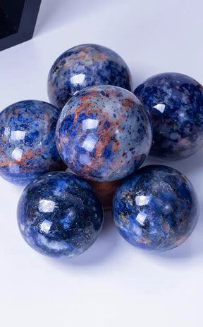 Sodalite Crystal Spheres-Crystals-Tragic Beautiful