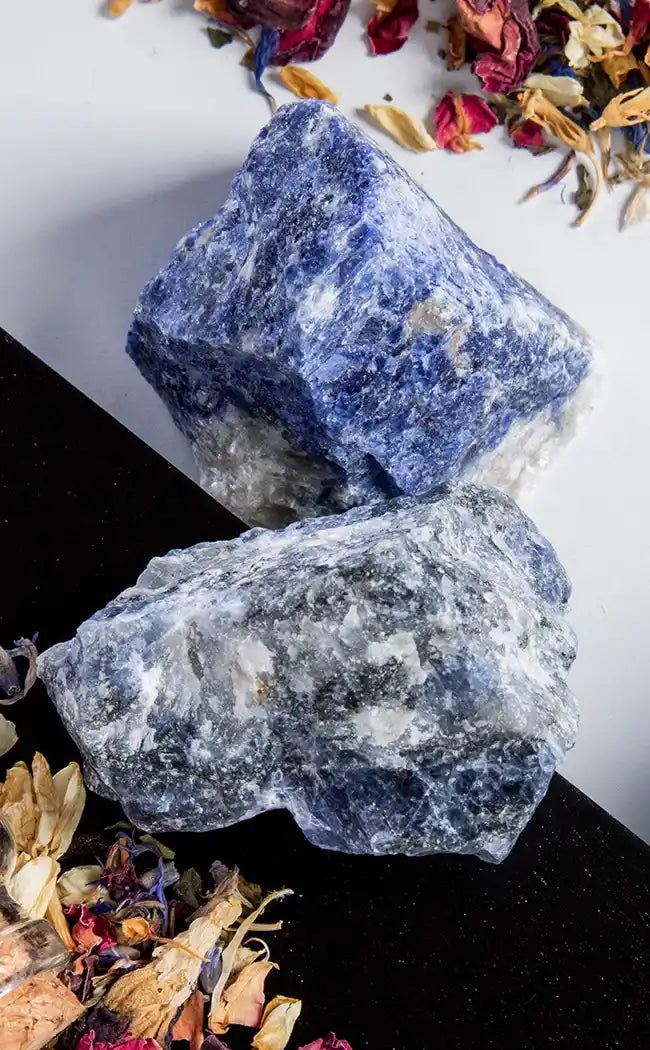 Sodalite Raw Rough Chunk-Crystals-Tragic Beautiful