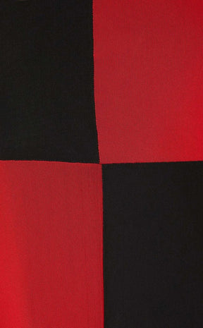 Split Sheer Mesh Dress | Red/Black-Dangerfield-Tragic Beautiful