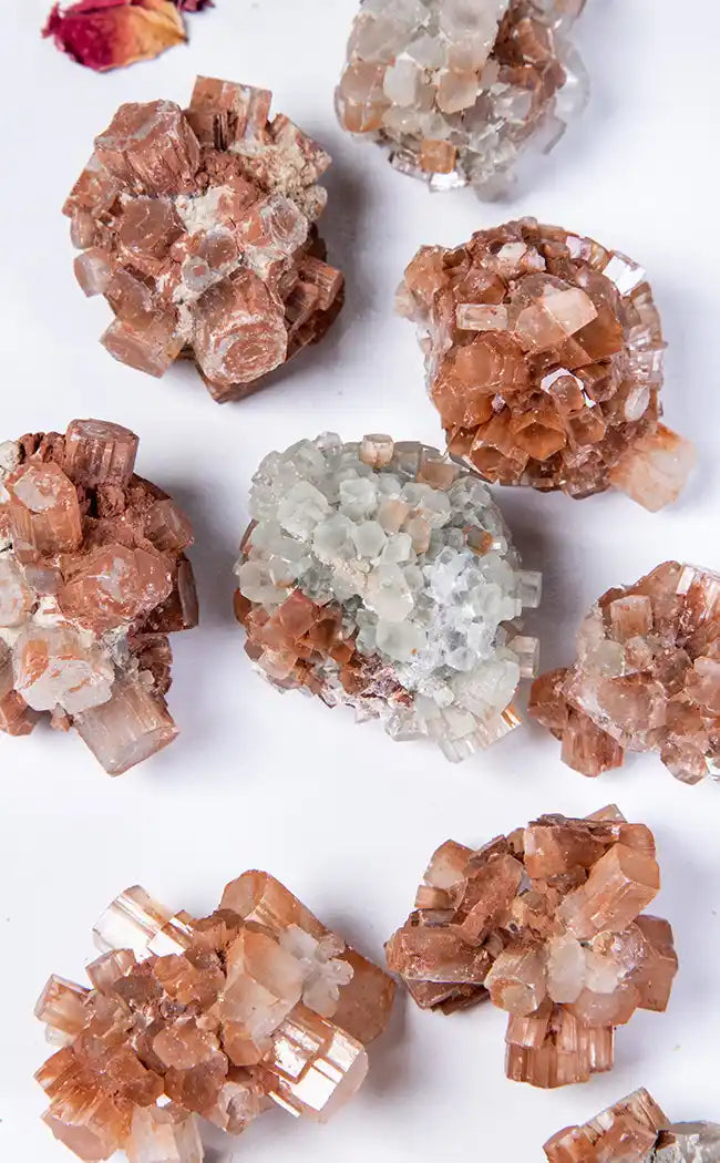 Sputnik Aragonite Clusters-Crystals-Tragic Beautiful
