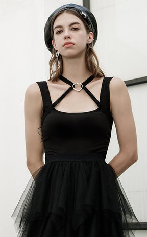 Tainted Love Harness Top-Punk Rave-Tragic Beautiful