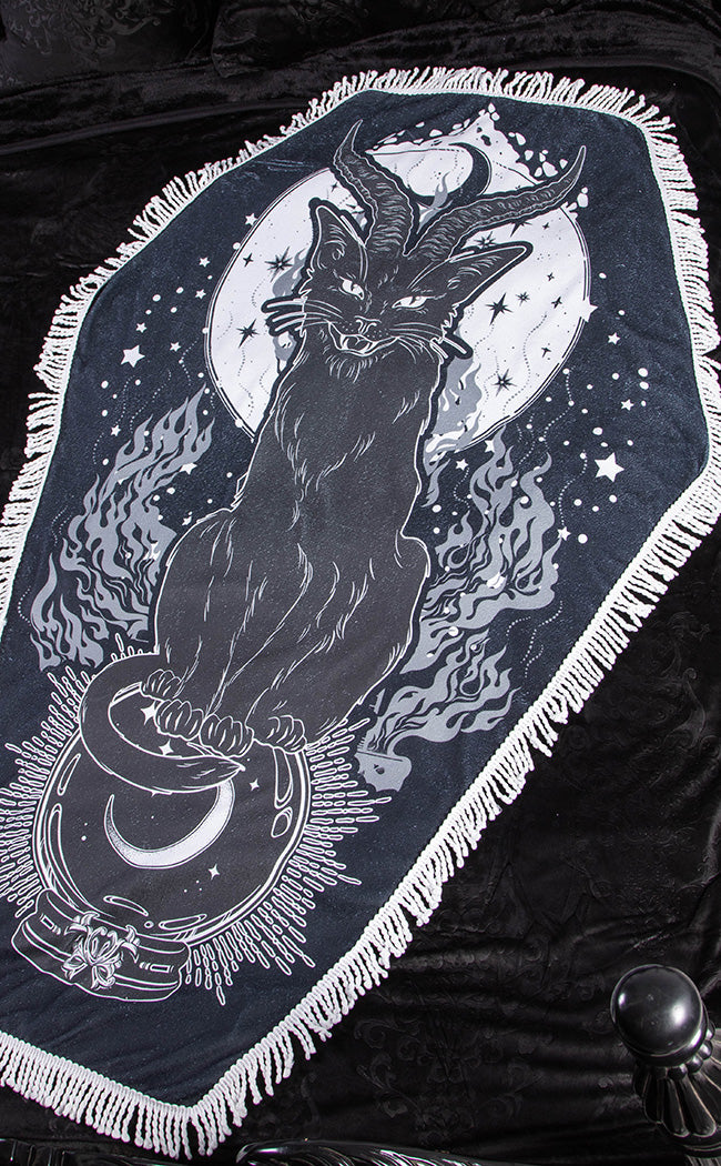 The Alchemist's Cat Coffin Towel-Drop Dead Gorgeous-Tragic Beautiful