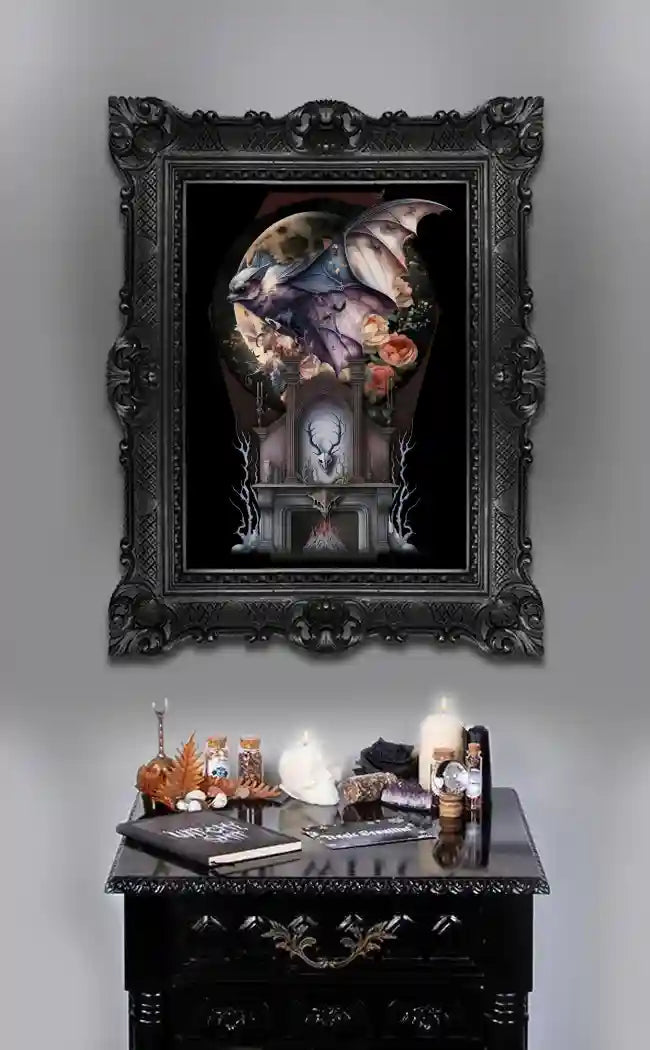 The Altar A3 Canvas Print-Gothic Gifts-Tragic Beautiful