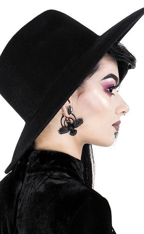 The Crow Earrings-Restyle-Tragic Beautiful