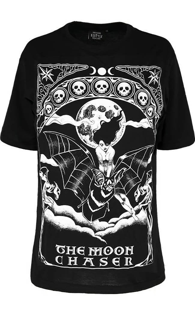 The Moon Chaser Oversized T-shirt-Restyle-Tragic Beautiful