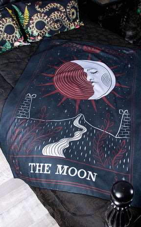 The Moon Tarot Card Towel-The Haunted Mansion-Tragic Beautiful
