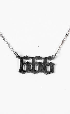 The Number of the Beast Necklace-Cold Black Heart-Tragic Beautiful