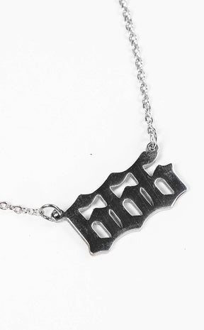The Number of the Beast Necklace-Cold Black Heart-Tragic Beautiful