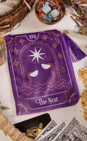 The Star Tarot Card Zippered Bag-Homewares-Tragic Beautiful
