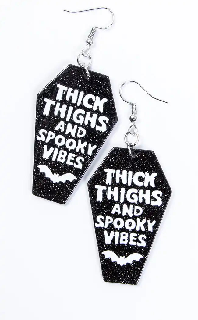 Thick Thighs & Spooky Vibes Earrings-Gothic Jewellery-Tragic Beautiful