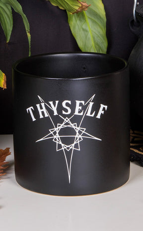 Thyself Plant Pot | Black-Death By Plants-Tragic Beautiful