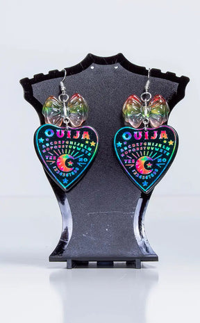 Tie-Die Ouija Dangle Earrings-Drop Dead Gorgeous-Tragic Beautiful