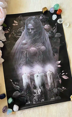 Til Death A3 Canvas Print-Gothic Gifts-Tragic Beautiful