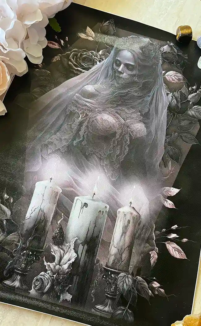 Til Death A3 Canvas Print-Gothic Gifts-Tragic Beautiful