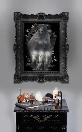 Til Death A3 Canvas Print-Gothic Gifts-Tragic Beautiful