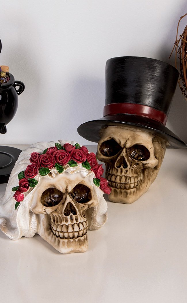 'Till Death Do Us Part Couple's Skulls-Gothic Gifts-Tragic Beautiful