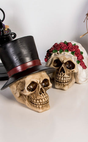 'Till Death Do Us Part Couple's Skulls-Gothic Gifts-Tragic Beautiful