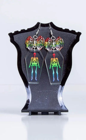 To The Grave Skull Earrings-Drop Dead Gorgeous-Tragic Beautiful