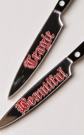 Tragic Beautiful Knife Earrings-Tragic Beautiful-Tragic Beautiful