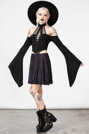 Trevea Mesh Mini Skirt-Killstar-Tragic Beautiful