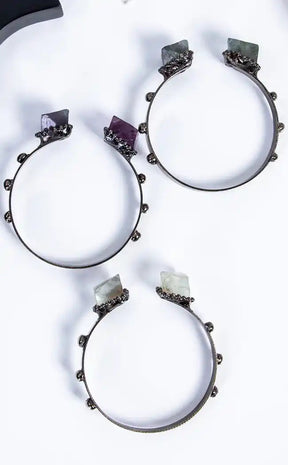 Unbound Fluorite Cuff Bracelet-Gaia Regalia-Tragic Beautiful