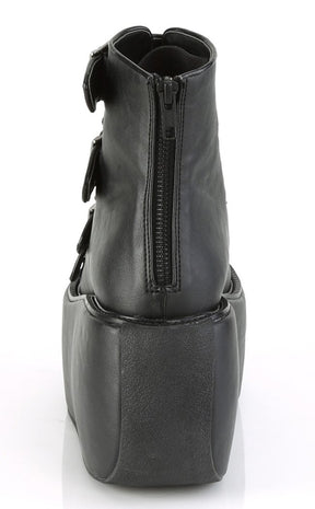 VIOLET-150 Black Peeptoe Boots-Demonia-Tragic Beautiful