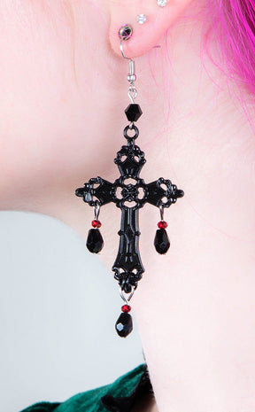 Vampyre's Ball Earrings-Gothic Jewellery-Tragic Beautiful