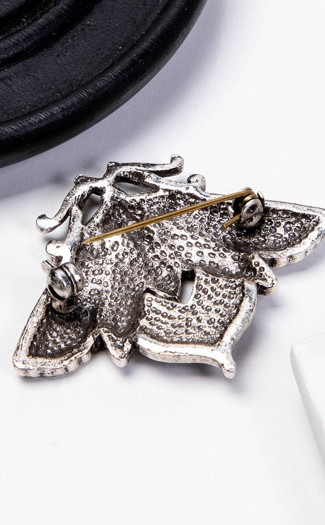 Victoriana Moth Brooch-Gothic Jewellery-Tragic Beautiful