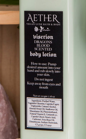 Viserion Dragon's Blood Scented Vegan Body Lotion-Aether-Tragic Beautiful